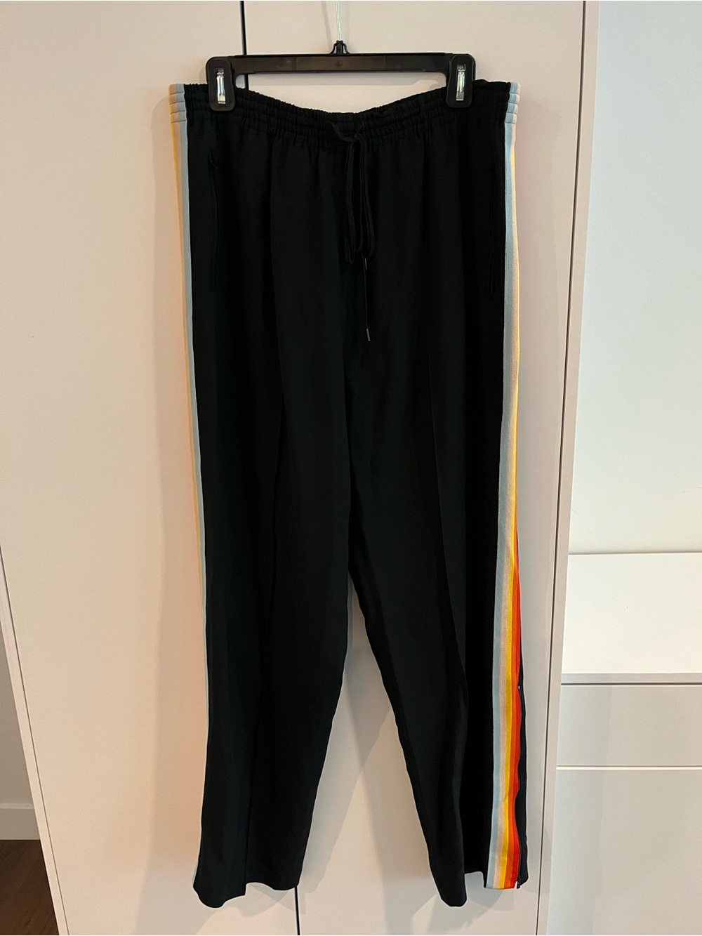 Chloé Black Rainbow Side Stripe Track Pants